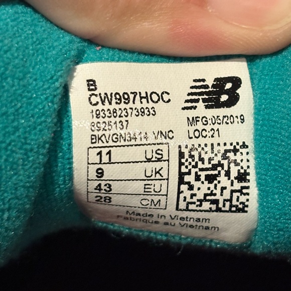 New Balance 997H Womens Shoes 11 Cordura Navy Blue Pink CW997HOC - Picture 9 of 9